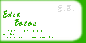 edit botos business card